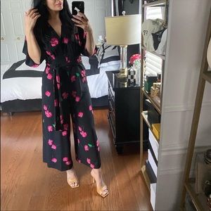 Zara NWT floral jumpsuit